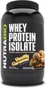 NutraBio 100% Whey Protein Isolate Protein Powder, 25g Protein with Complete Amino Acid Profile, Non-GMO, Soy & Gluten Free, Low Carb, Low Calorie Whey Protein Powder, Vanilla Caramel, 2 Lbs