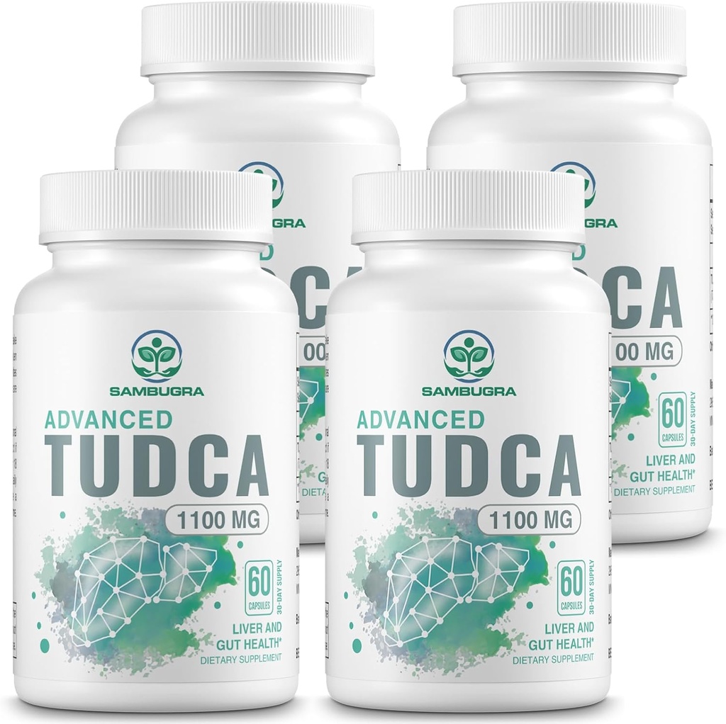 Gelişmiş TUDCA 1100 mg - Ultra Strength Bile Salt TUDCA Supplements, 3. Parti Liver Cleanse Detox ve Onarım için Test Edilmiş TUDCA Liver Supplements, 240 Capsules (Pazarlama)