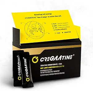 Mikronized Tinatine Monohidrat + GAA | Güçlüyü Art Retention | Boosts Memory & Focus | Single-Serve Packets | 60 Sachets, 30 Hizmet | (Sachets, Unflavored)