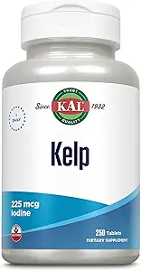 KAL 225 Mcg Kelp Iodine Tabletleri, 250 Kont
