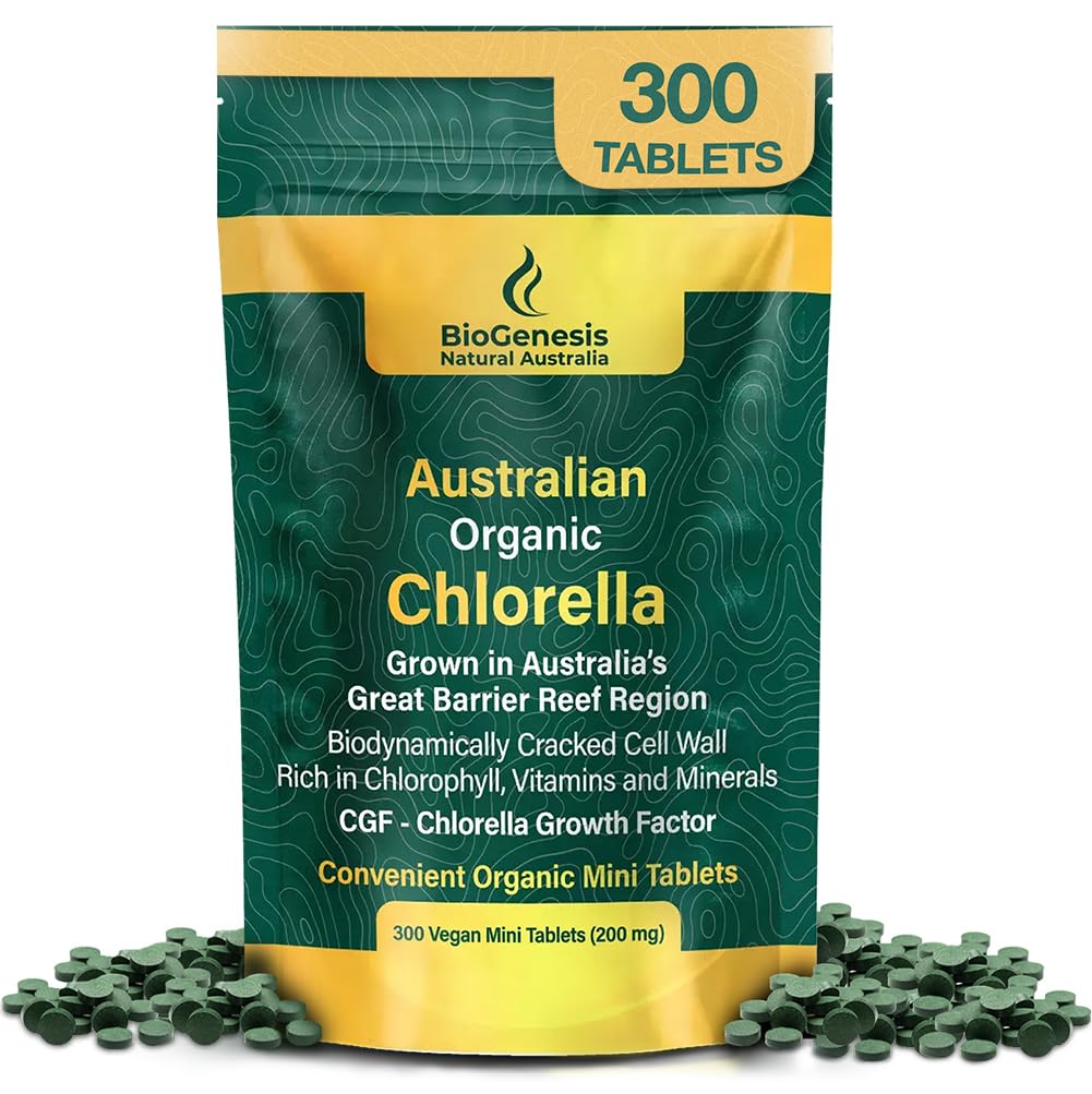 Βιογένεση Βιολογική Chlorella Mini Tablets – 300 Count (200mg) 