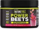 Healthy Delights Nature Fuel Power Beets, Vegan Beet Juice Powder, Beet Powder for High Blood Pressure, 0g Added Sugar, Beet Root Supplement, Beetroot, Mixed Berry, 30 Servings (Packaging May Vary)