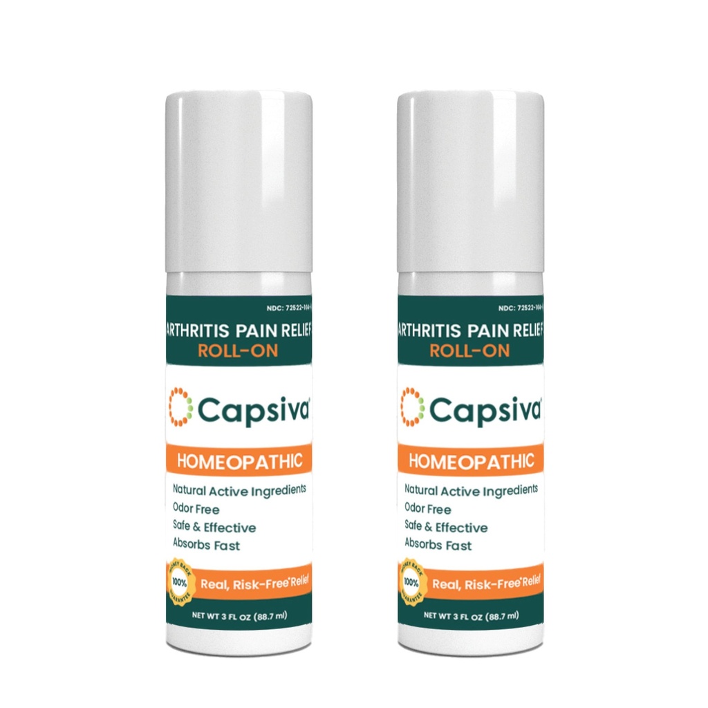 Pain Relieving Gel, Absorbs Fast, Odor-Free, Safe for Prescription, No Known Side Effects (Gel Roll-On, 2 Pack, 3 Oz Each)