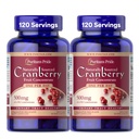 Puritan's Pride Φυσικά πηγάζει Cranberry One ανά ημέρα Συμπύκνωμα φρούτων 500mg, 50:1 Συμπλήρωμα διατροφής για την υποστήριξη της ουρικής αρτηρίας, 4 Μήνες προσφοράς, 120 κάψουλες ταχείας απελευθέρωσης, 2 Συσκευασία