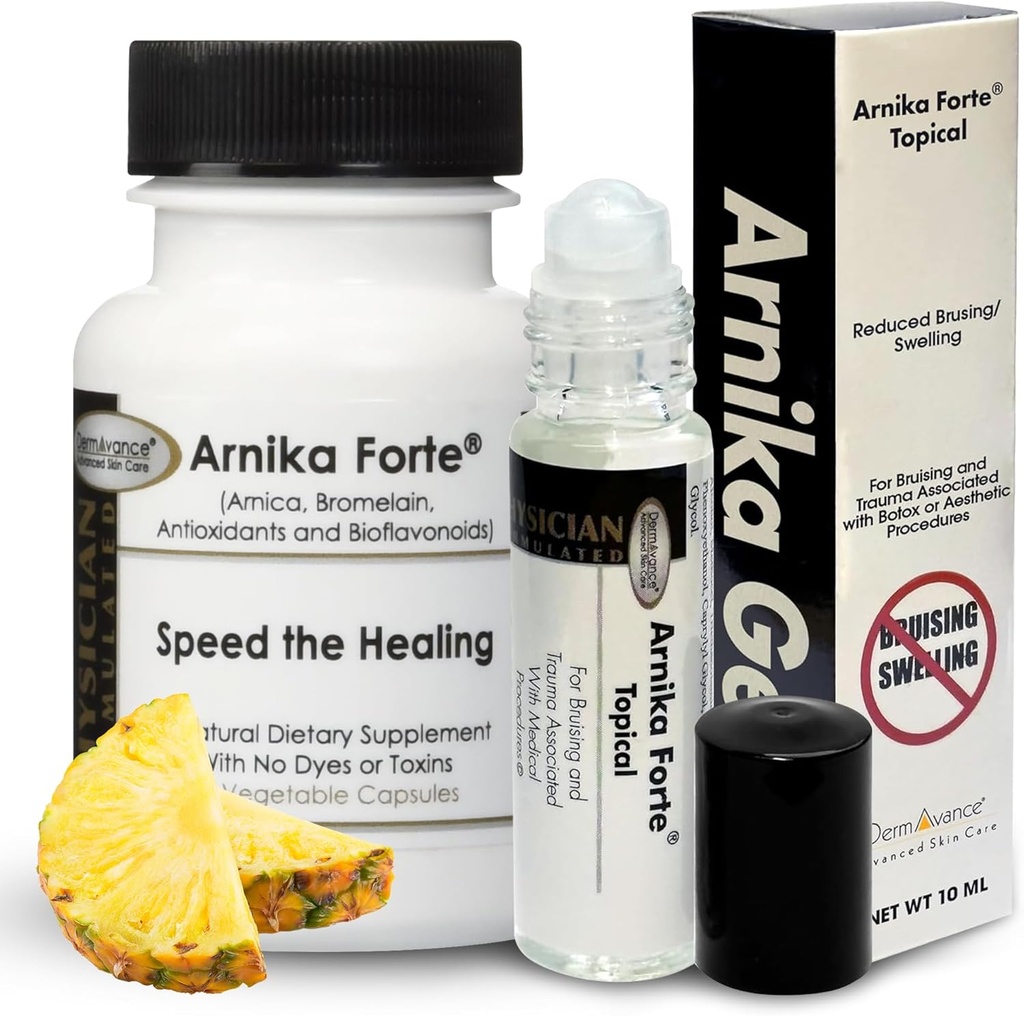 Recovery Bundle - Arnica Κάψουλες & Gel για μελανιές και οίδημα - Μεταχειρουργική, Καλλυντική Διαδικασία & Ανάκτηση Τραυμάτων Απαραίτητα