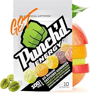 Dennis'd Energy, All Natural Caffeine Gummies, 10 Gummies = 100 mg of Caffeine per Pack (10) Clean Label, Green Coffee Energy Chews, Ultra Low Glycemic, Low Calorie, C