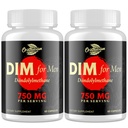 DIM for Men 750MG – Hormon Dengesi, Erkekler için Estrogen Desteği, DIM Supplement, Detox, Vitality & Fitness Performansı –Chrysin & Black Pepper Ekstraksiyon, 60 Capsules (2 Şişe)