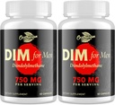 DIM for Men 750MG – Hormon Dengesi, Erkekler için Estrogen Desteği, DIM Supplement, Detox, Vitality & Fitness Performansı –Chrysin & Black Pepper Ekstraksiyon, 60 Capsules (2 Şişe)
