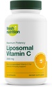 Taze Beslenme Liposomal Vitamin C - 2000 mg DNA Doğrulanmış ve Potent VIT C (In ascorbik asit)- Swallow veya Pour Toz Bir İçere, All Natural Vegan Dostu, Non-GMO, Gluten-Free, Dairy-Free,