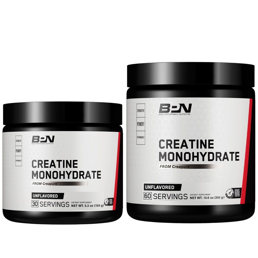 ΦΥΣΙΚΗ ΕΠΙΔΟΣΕΙΣ, BPN Pure Creatine Monohydrate Powder by Creapure 2PACK, 5g Creatine per Serving, Unflaved Creatine Powder, 90 Servings Σύνολο