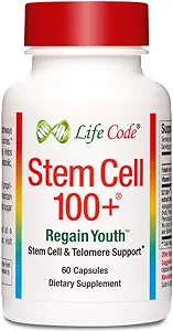 Stem Hücre 100+: Multi-Pathway Anti-Aging & Rejuvenation Supplement Supports Stem Hücreleri, Telomerler, Longevity Genes, Vascular Circulation, Neural Function, Autophagy, and More