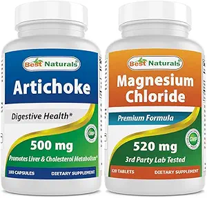 Best Naturals Artichoke Extract 10000 mg & Χλωριούχο μαγνήσιο 520 mg