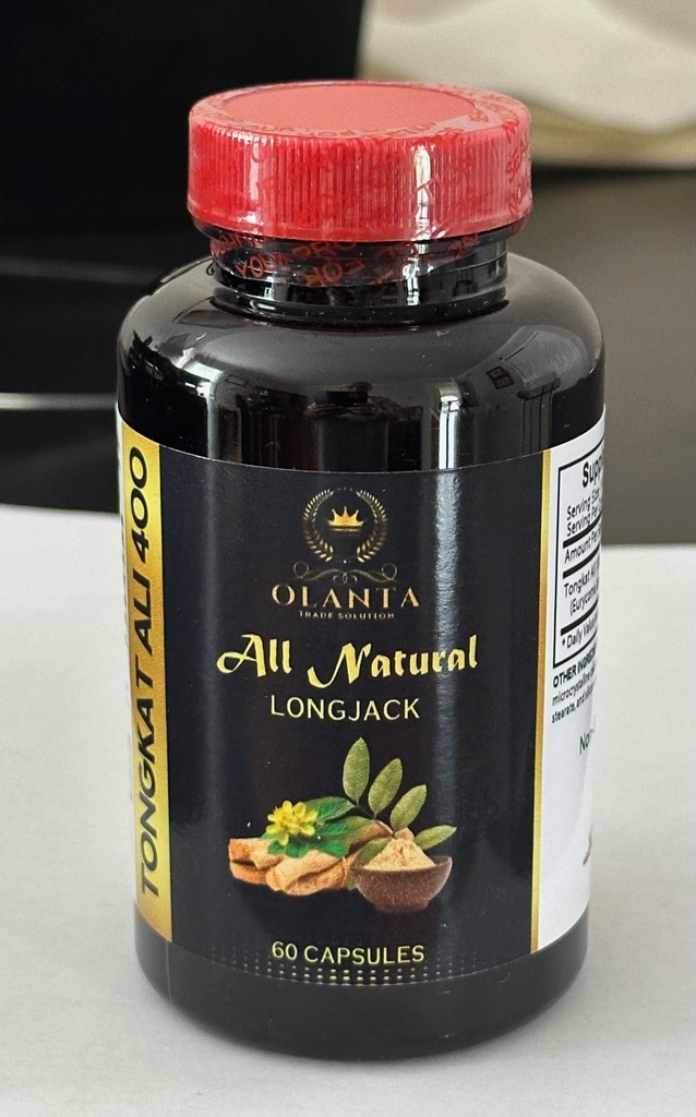 Olanta All Natural Longjack Tongkat Ali Extract, 400mg, 60 Capsules, Non-GMO Formula