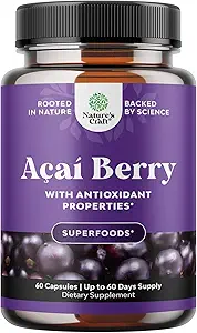 Φυσικό Acai Berry συμπλήρωμα απώλειας βάρους Detox Προϊόντα αντιοξειδωτικό Superfood καθαρισμού και καύση λίπους βελτιώνουν την ενέργεια και την πέψη