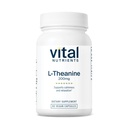 Vital Nutrients L-Theanine 200 mg | Vegan Supplement | L Theanine Supplement Supports Normal Stres Seviyeleri ve Bilişsel Fonksiyonl * | Gluten, Süt ve Soy Free | 60 Capsules