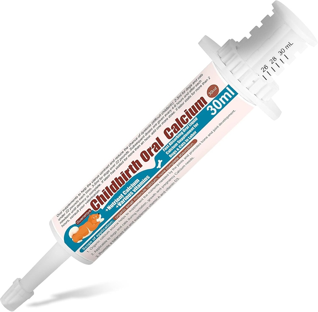 Köpekler için Oralbalık Fast Absorbing Steel Supplement Liquid - Whelping, Hemşirelik ve Gıda Eksikliği Verimli Çalışma-30 cc