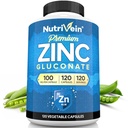100 mg - 120 Capsules: Yüksek hacimli çinko Gluconate Supplements for Whole-Body Well-Being - Essential Elements for Wellness