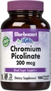 Bluebonnet Chromium Picolinate 200 mcg, 100 κάψουλες χορτοφάγων, 100 κόμης