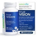 NatureCity True-Vision Eye Health Supplement - Plant-Based Lutein ve Zeaxanthin Yüksek Potency Saffron 20 mg - Blue Light Protection, Support Central and Night Vision (30 Veggie Capsules)