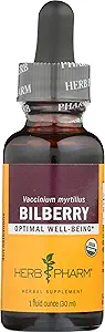 Βότανο Pharm Bilberry υγρό εκχύλισμα για την υποστήριξη ματιών και οράματος - 1 ουγγιά