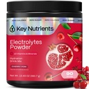 KEY NUTRIENTS Multivitamin Electrolytes Powder No Sugar - Sweet Cherry Pom Electrolyte Powder - Endurance & Energy Supplement - Hydration Powder - No Calories - 90 Servings - Made in USA