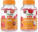 Lifeable Magnezyum Kids + çinko Kids, Gummies Sche - Great Tasting, Vitamin Supplement, Gluten Free, GMO Free, Chewable Gummy Gummy