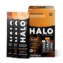 HALO Hydration – Elektrolyte Energy Drink Mix | Hydration Toz Paketleri | Çeşitli Paket (Caramel, Vanilla, Mocha Lattes), sağlıklı Skinny Kahve | Easy Open Single Servis