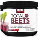 FORCE FACTOR Total Beets Superfood Beet Root Toz 2Pack, Nitrates to Support Circulation, Blood Flow, Nitrik Oksit, Enerji, Endurance, Stamina, Cardiovascular Heart Health Supplement, 60 Servisler