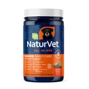 NaturVet All-in-One Senior Dog Daily Care Supplement, 8-in-1 Support Dog Soft Chews for Mobility, Skin, Heart, Teeth, Cognition, Eyes, Hickory Smoked Bacon Flavored Pet Supplement for Dogs, 60 Count