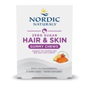 Nordic Naturals Zero Sugar Hair & Skin Gummy Chews, Strawberry Lemonade - 27 Gummy Chews - Biotin + GLA from Borage Oil - Non-GMO - 27 Servisler