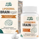 Liposomal Brain Συμπληρώματα για Μνήμη και Εστίαση - Plasmalogen με Κουρκουμίνη & Βιταμίνη Ε για Καλύτερη Απορρόφηση- Κατάλληλο για Seniors, Adult Men & Women Γνωστική Υγεία, Υψηλή Ικανότητα 60 Υπηρεσίες