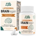 Liposomal Brain Supplements for Memory and Focus - Plazmalogen with Curcumin & Vitamin E for Better Abors- Seniors,Adult Men & Women Cognitive Health,High Potency 60 Servisler