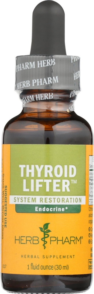 Βότανο Pharm Thyroid Liquid Herbal Formula για ενδοκρινικό σύστημα υποστήριξης - 1 ουγγιά