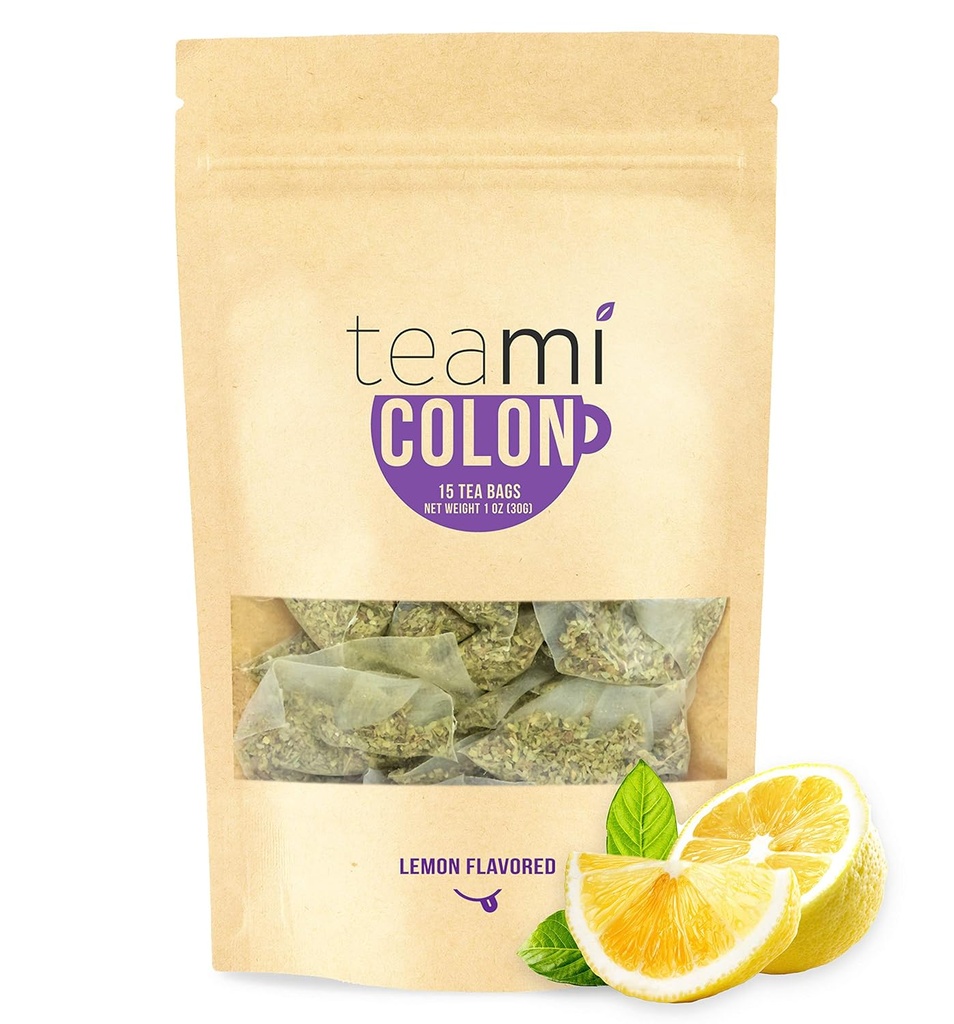 Teami® Colon Detox Çay | Erkekler ve Kadınlar için Tüm Doğal Temiz çay | 30 Gün Supply, 15 Çay Çanta (Lemon)