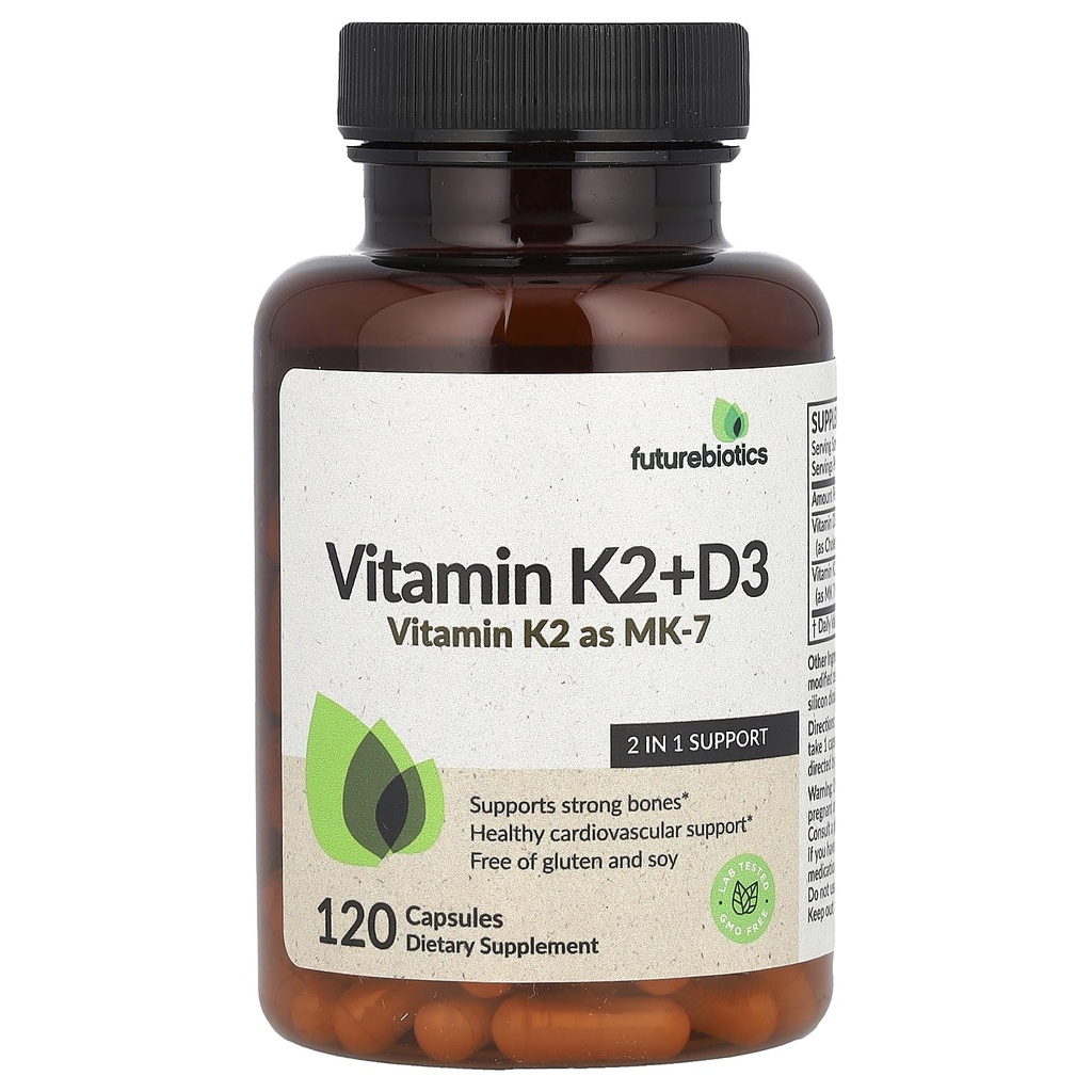Μελλοντικά αντιβιοτικά Βιταμίνη K2 + D3, 120 κάψουλες