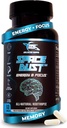 8-in-1 Premium Nootropic Brain Supplement – Focus, Energy & Mood Support – Brain Fog Relief & Reaction Time – with TeaCrine, L-Theanine, L-Tyrosine, Mucuna & More Natural Ingredients – Space Dust