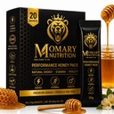Performance Honey Pack for Men | Premium Honey Formula with L-Citrulline Malate, Tongkat Ali, Maca Root, Panax Ginseng & Taurine | Energy, Stamina & Vitality Support | 20 Honey Sachets (20g Each)