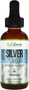 Kaiame Naturals Colloidal Silver, Ionic Silver Çözüm, 10 PPM, Büyük 4 oz Dropper in Glass Şişe, Doğal Immune Support Supplement, Yetişkinler için Güvenli, Çocuklar ve Evcil hayvanlar
