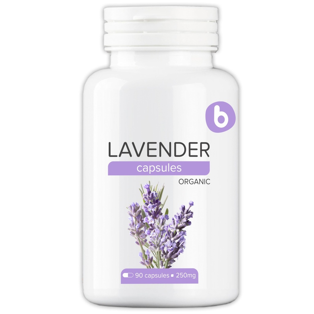 Organik Lavender Capsules - Lavender Pills for Relaxation and Balance - Supports Calm Mind and Body - Natural Supplement - Non-GMO, Gluten-Free – 90 Vegan Capsules