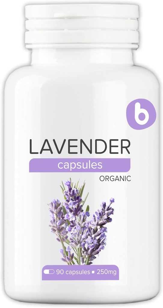 Organik Lavender Capsules - Lavender Pills for Relaxation and Balance - Supports Calm Mind and Body - Natural Supplement - Non-GMO, Gluten-Free – 90 Vegan Capsules