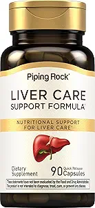 Piping Rock Liver Cleanse Kompleksi | 90 Capsules | Liver Care Support Formula | Non-GMO, Gluten Free Supplement