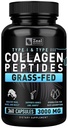 Zeal Naturals Collagen Capsule Collagen Pills (360 Capsules) Grass Fed Collagen Pepetide Toz - Hydrolyzed Collagen Toz OrtakTendon TamamHair Skin ve Nails -