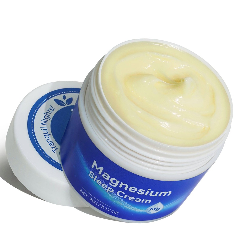 Uyku için Magnezyum Kremi - Vitamin E ile Ayaklar için Saf Premium Petrol, Vücut için Lotion ve Kas Soreness için Almond Oil, Çocuklar için Güvenli, Çocuklar için Güvenli