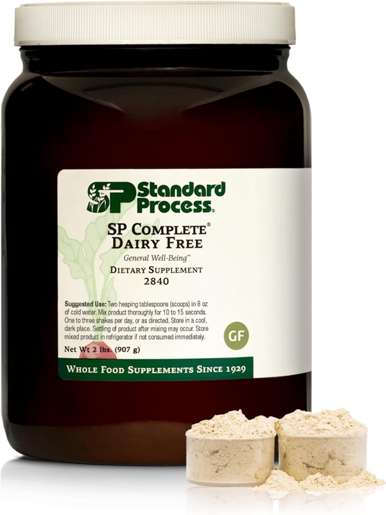 Standard Process SP Complete Dairy-Free - Rice Protein Powder for Amino Acid Support - Supports Gut Health, Liver Function & Immune Health - Vegan, Vegetarian & Gluten-Free - 2 lbs (907 g)