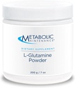 Metabolic Maintenance L-Glutamine Powder – 1000mg, Amino Acid Supplement, Easy Drink Mix, Supports Gut Health & Recovery for Women & Men – Unflavored, 200g (200 Servings)