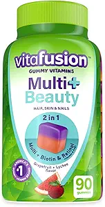 Vitafusion Γυναίκες Πολυβιταμίνες Gummys, Πολυβιταμίνη για τις γυναίκες, Berry Γεύση Καθημερινή Βιταμίνες, 90 μετρούν