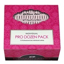 Elegant Lashes Individual Regular Flare X-Long Black Eyelashes (Pro Dozen Pack - 12 Trays)