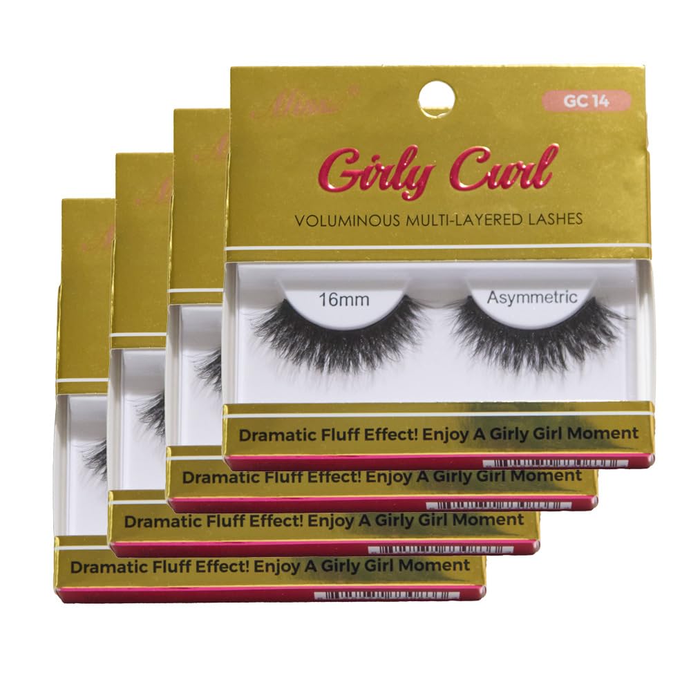 [4paris] Miss Lashes Girly Girl Voluminous Multi-Layered, 16mm Asymmetric, GC14