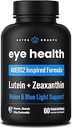 AREDS 2 Eye Vitamins | Lutein & Zeaxanthin Supplement | AREDS2 Plus Multivitamin Eye Health Supplement with Carotenoids, Bilberry Extract | Vitamins for Kuru Eyes & Vision Health | 60 Vegan Capsules