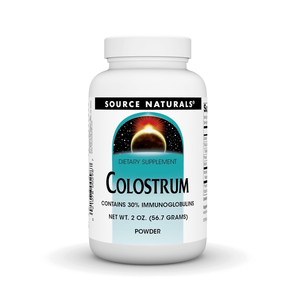 Source Naturals Colostrum Contains 30 Percent Immunoglobulins - 2 oz Powder